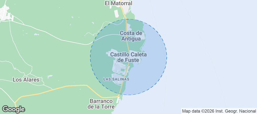 Caleta de Fuste Airbnb map